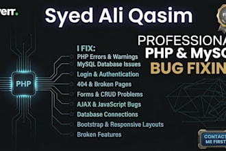 fix PHP mysql bugs errors and issues in your website