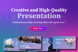 design creative powerpoint presentation and pitch deck