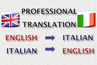 professionally translate english to italian