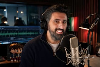 record a professional italian voice over