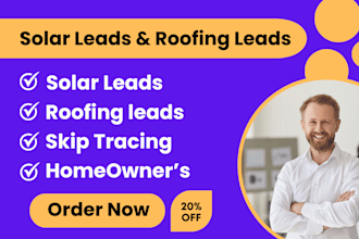 provide homeowner leads, roofing leads solar leads through any county maps usa