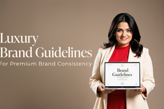 design luxury brand guidelines, brand book and style guide