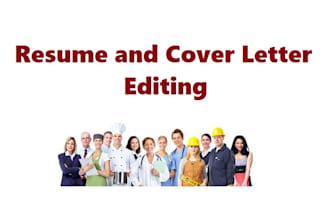 edit your resume and cover letter