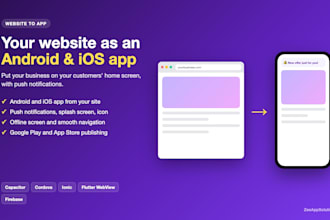 convert your website into an android and ios app