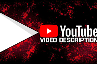 write youtube video description