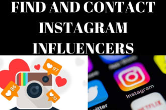 provide hand pick instagram influncers