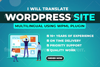 do your wordpress website translation into other languages