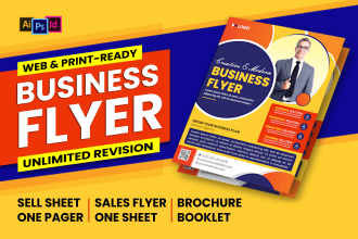 design business flyer, one pager, sales flyer, sell sheet, company brochure pdf