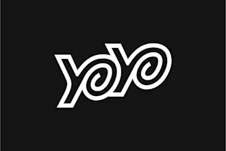 design a modern minimalist logo design from your initials