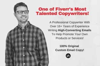 write you a profitable email autoresponder series