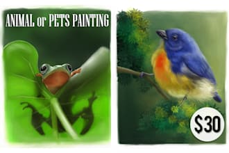 make beautiful animal or pets portrait
