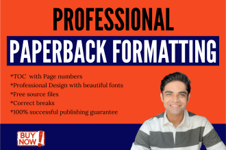 do book formatting for kdp paperback