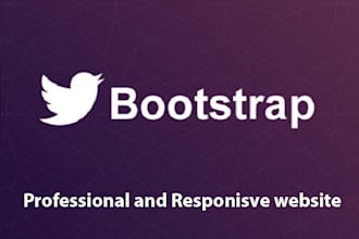 design professional bootstrap responsive website