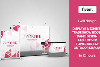 design premium exhibition trade show booths, panels and backdrops
