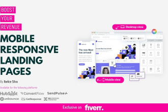 design professional landing page or web wireframe