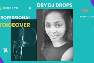 voice your dj drops in a caribbean accent or any accent