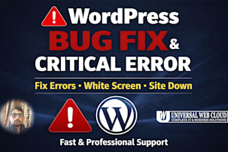 fix wordpress bugs and critical errors urgently