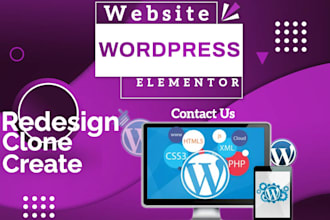 clone, redesign and customize responsive website