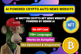 create ai powered automated nft crypto bitcoin wordpress news website