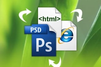 convert psd or Photoshop file to html