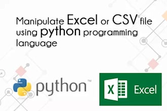 manipulate csv and excel with python