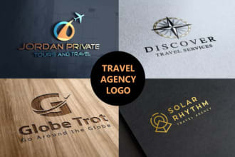 design travel agency, tourism and vacation logo