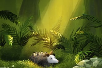 create a professional children book illustration