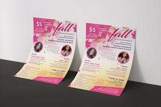 create business, product and marketing flyer design