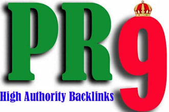 create 12 â„¢Backlinks from Â® PR9 High Authority Sites Panda, Penguin Friendly + pinging