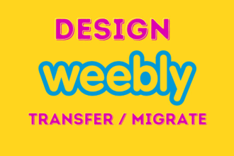 design redesign fix transfer migrate weebly etsy blogger