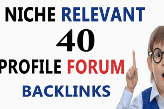 do 40 profile forum post links backlinks