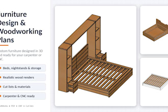 design wood products for laser cut, carpenter and cnc