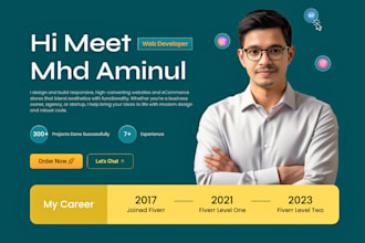 design develop personal portfolio blog resume website