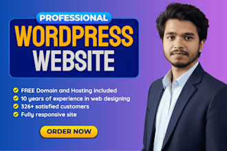 design and develop wordpress elementor website cinematic animations