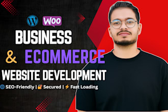 design and develop wordpress shop and business website