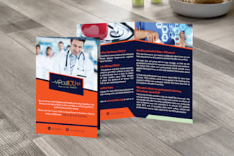 design exceptional medical and health bifolds
