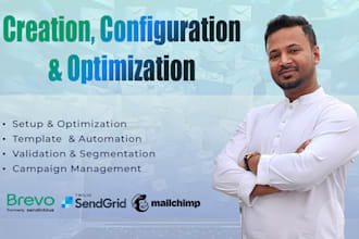 create, configure and manage brevo, sendgrid or mailchimp accounts and campaigns