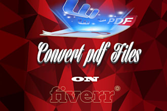 convert PDF to word or any file