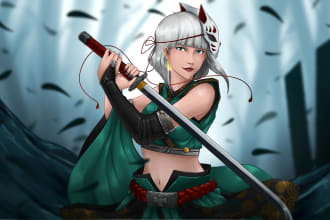draw any illustration, and fantasy character concept art