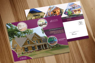 design quality full  real estate eddm postcard in 24 hours