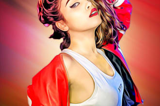 make digital paintings for you