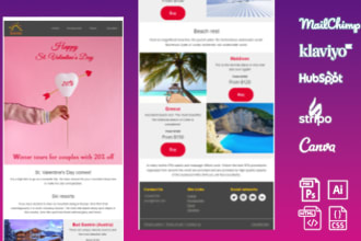 design professional mailchimp email template newsletter