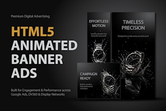 design HTML5 animated banner ads
