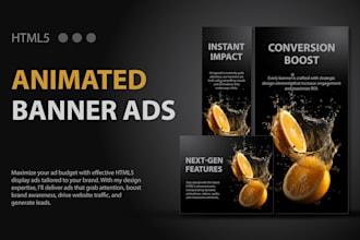 design HTML5 animated banner ads