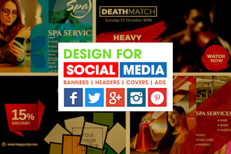 design social media post, banner and cover