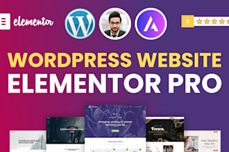 design, convert or rebuild wordpress site with elementor pro