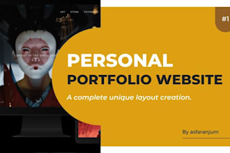 build personal portfolio website, blog or business website