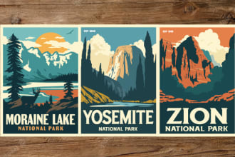 do any travel poster for any country or place you want