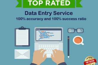 do any kind of data entry work for data extraction