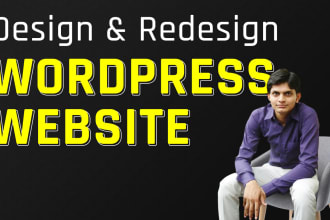 design, redesign, or fix a wordpress website